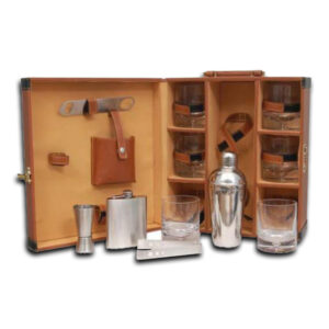 Leather Portable Bar Set | Portable Bar Set