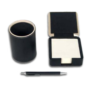 Leather Personalized Desk Organizer with Name , Pen– The Perfect Customized Desk Companion